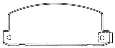 Sada brzdových platničiek kotúčovej brzdy AISIN